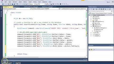 C# Tutorial for Beginners - Create a Student Management System Application | Part 2/10