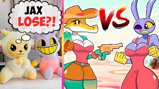 GUMMIGOO vs JAX  Battle for Pomni | Dolly and Jax React to The Amazing Digital Circus #116