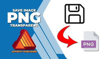 How to save image from affinity publisher as PNG Transparent