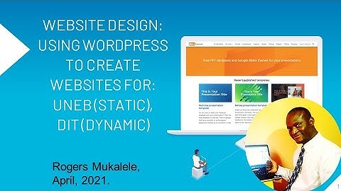 Part 2 Webdesign for UNEB, DIT (World of Work) Using WordPress, Astra and Simply Static + Hosting