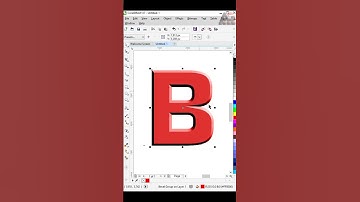 3D Text Bevel Effect in Corel Draw #coreldraw