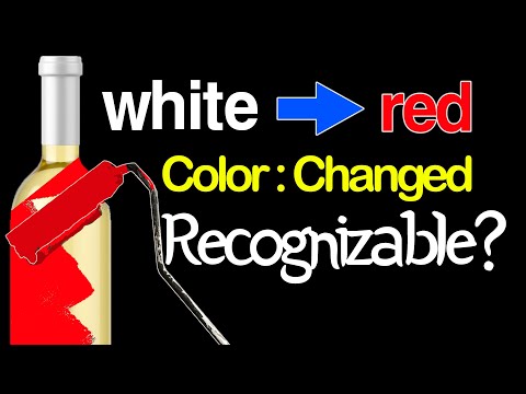 Tricking a master by coloring white wine to red!