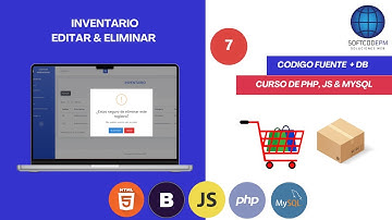 91.7.Inventory System + Shopping Cart | Inventory (Edit & Delete) - PHP, JS, MySQL