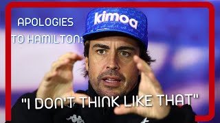 Full Alonso apologises to Hamilton after 'idiot' comments at Belgian GP Guide