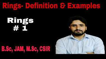 Rings 1| Rings- Definition & Examples| Shahbaz Rafiq