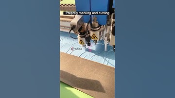 Automatic prepreg cutting machine with mark pen write numbers