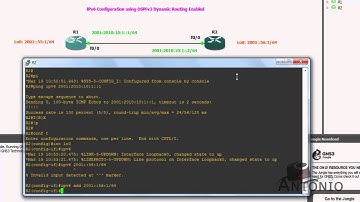 IPv6 Configuration Using OSPFv3 Dynamic Routing Enabled -2016