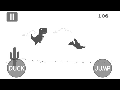 Chrome Dinosaur Game, Playing Chrome Dinosaur Game, Chrome Dino Run, T Rex  Games, #live #trex #3 