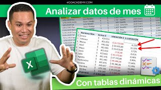 Analizar datos de mes con tablas dinámicas✅