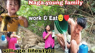 Village Young Couples  Buzy Life Helping Each Other With Love 😘 Naga Village  || Daily Life Update