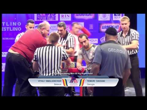 ქართველმა პარამკლავჭიდელმა ბელორუს მეტოქეს ხელი მოტეხა