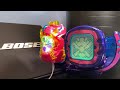 サンダーゲイルバイスタンプをレコーダーに接続　仮面ライダーリバイス　サンダーゲイルに変身！