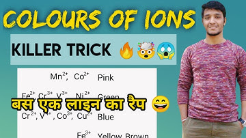 trick to remember colours of transition metal ions | trick to remember colours of ions and compounds