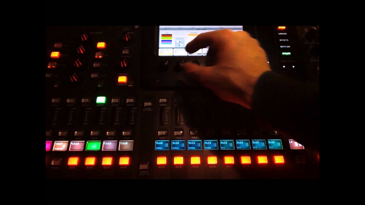 Behringer X32 naming and labelling channels YouTube