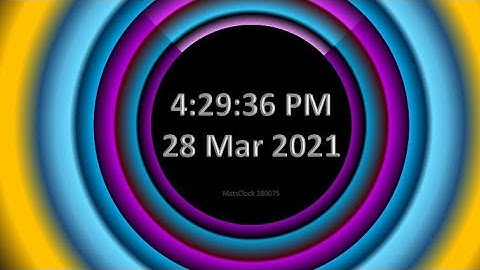MatsClock 280075 - Free PowerPoint Digital Clock PPT