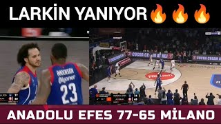 Shane Larkin Yanıyor🔥 | Anadolu Efes - Armani Milano EuroLeague Çeyrek Final Maçı