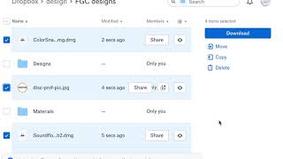 Dropbox - Uploading multiple files