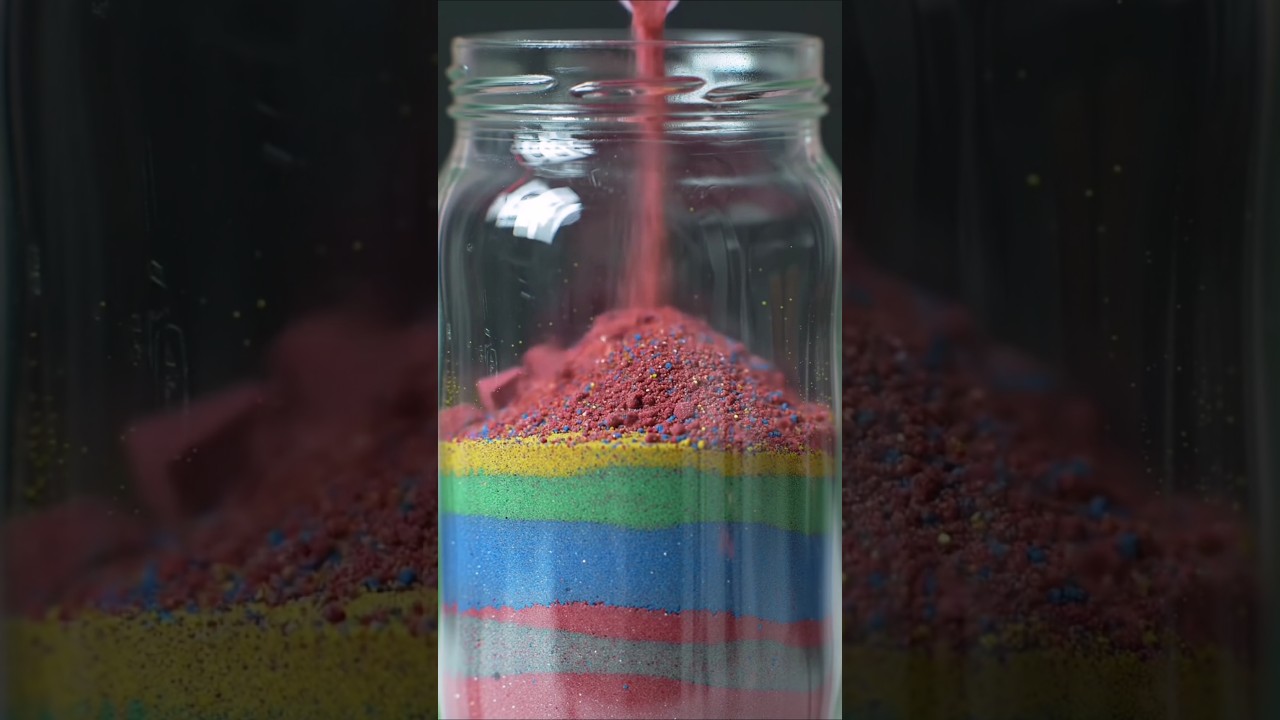Perfect Sand Art: Flawless Color Layers in a Jar!