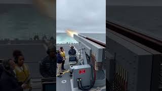 US Navy electromagnetic railgun firing hypervelocity projectile 🔬