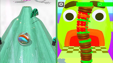 Going Balls VS Sandwich Runner - All Levels Android iOS Gameplay Ep1