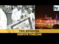 The Ayodhya dispute: A detailed timeline from 1528 to 2020