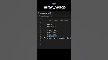 Merge Two Arrays in PHP in Seconds! | array_merge() Explained #shorts #php #webdevelopment