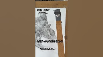 How to NOT smudge a large drawing! #realisticdrawing #graphite #grahitedrawing