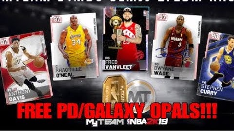 *NEW* LOCKER CODE FOR NBA 2K19 MyTeam- FREE GALAXY OPALS, PDs, MT, & TOKENS!!!