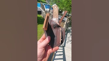 Letting the sheath dry in the sun after wet molding. #knifemaker #knifesheath #aeb-l #awesome