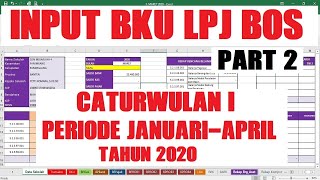 CARA INPUT BKU LPJ BOS TAHUN 2020 PART #2 || APLIKASI LPJ BOS TAHUN 2020