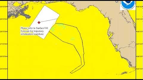 NOAA: Oil Spill 180 Miles from Key West by Tomorrow -- Animated Forecast Map for May 25