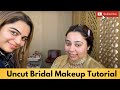Uncut how to do glossy bridal makeup by sakshi gupta makeup studio  academy in simple steps