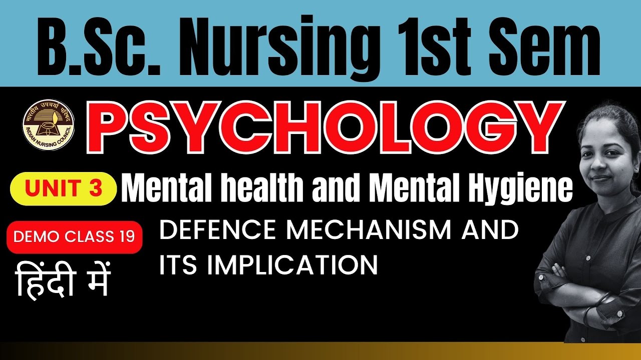 class-19-unit-3-psychology-defence-mechanism-and-its-implication