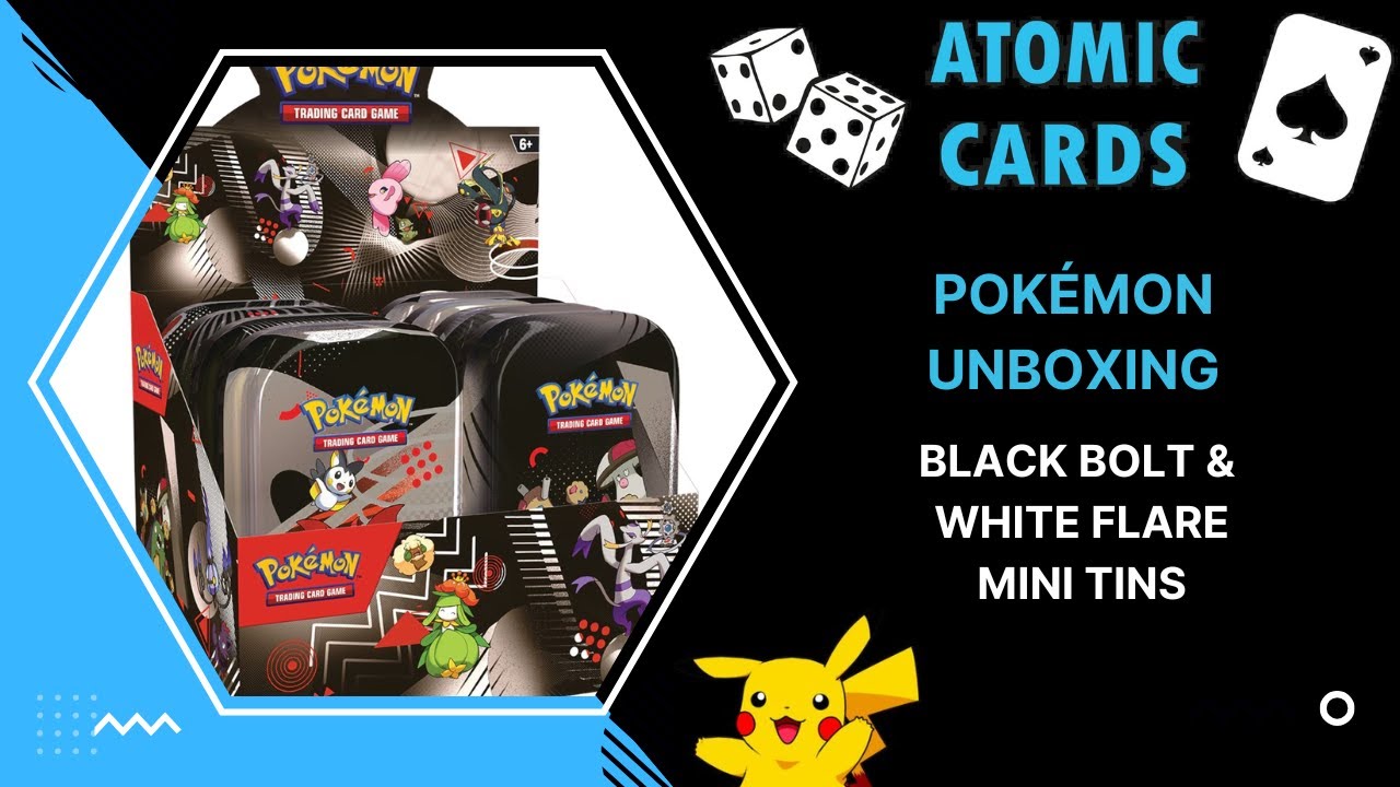 Pokémon Unboxing - Scarlet & Violet White Flare & Black Bolt Mini Tins