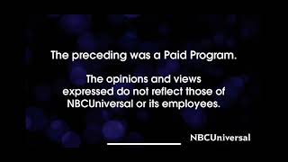 NBCUniversal Paid Program Advisory (2024)