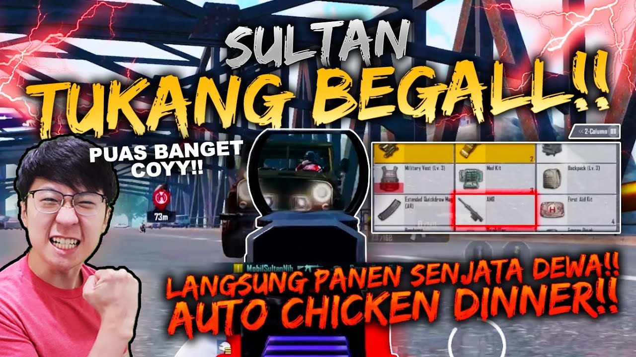 SULTAN KOK TUKANG BEGAL? GAPAPA YANG PENTING PUASS!! DAPAT SENJATA DEWA AUTO CHICKEN! | PUBG MOBILE