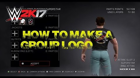 WWE2K17 How to make a Group Logo?