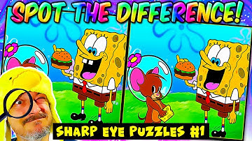 10 Awesome Spot The Difference Pictures with Answers (Sharp Eye Puzzles for Kids 1)