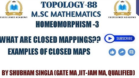 What are closed maps in topology | closed  mapping| closed maps