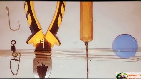 Tutorial cara membuat rangkaian alat pancing kepiting sederhana (a series of simple crab fishing gea