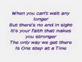 Jordan Sparks - One Step at a Time - Lyrics