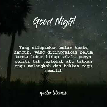 #STORYWA GOOD NIGHT | SELAMAT MALAM