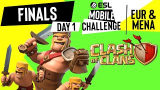 EUR\/MENA Clash of Clans | Finals Day 1 | ESL Mobile Challenge Spring 2021