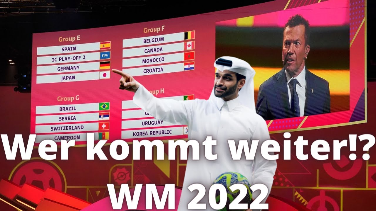 WM 2022 Gruppen auslosung! Wer kommt weiter? Weltmeisterschaft in Katar