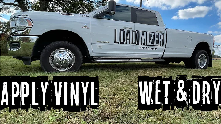 How to apply large vinyl decals. Both wet and dry methods