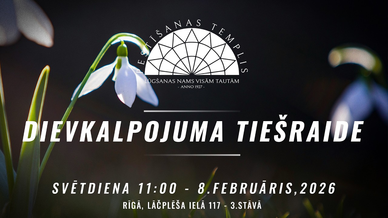 PTD | Dievkalpojuma Tiešraide - 08.02.2026 | Andis Jašs