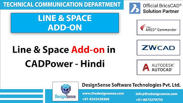Line & Space Add-on for CADPower in BricsCAD | Hindi | Designsense Software’s | Rakesh Rao