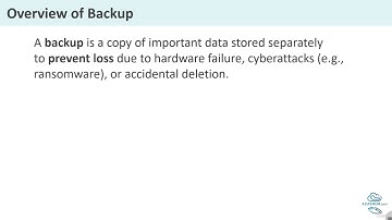 59   Backup and Disaster Recovery Part 1