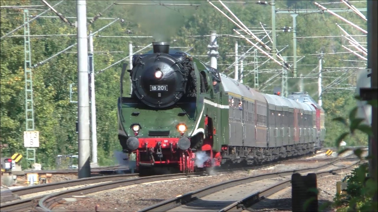 18 201 auf (vorerst) letzter großer Fahrt von Cottbus nach Meiningen und zurück. 01.09.18 (2)