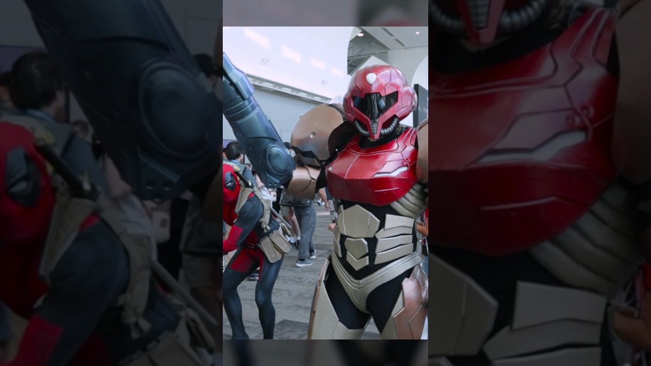 Deadpool vs Samus 👾 #deadpool #metroid #cosplay